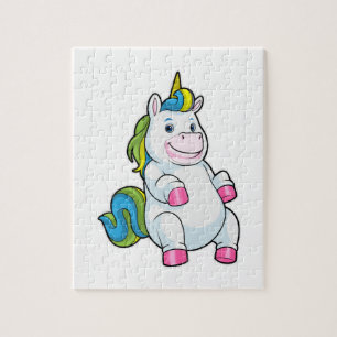 Unicorn med stor Belly Pussel