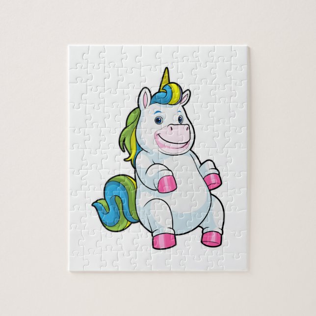 Unicorn med stor Belly Pussel (Vertikal)