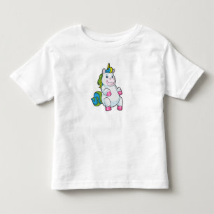 Unicorn med stor Belly T Shirt