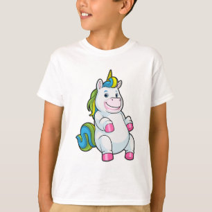 Unicorn med stor Belly T Shirt