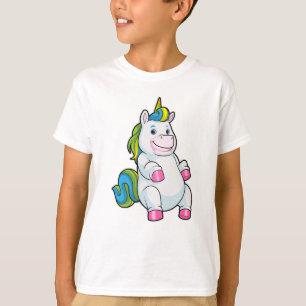 Unicorn med stor Belly T Shirt