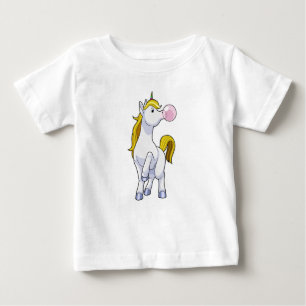 Unicorn med tuggummi t shirt