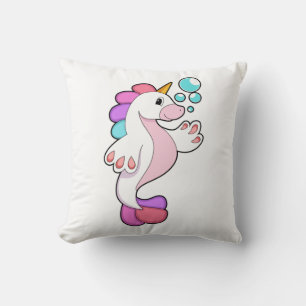 Unicorn med Vatten bubbles.PNG Kudde