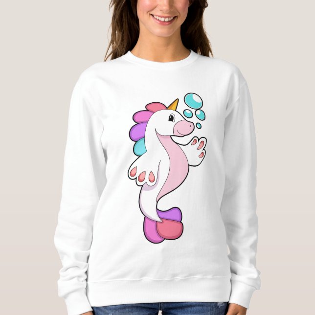 Unicorn med Vatten bubbles.PNG T Shirt (Framsida)