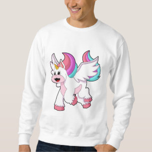 Unicorn med Vinge.PNG Lång Ärmad Tröja