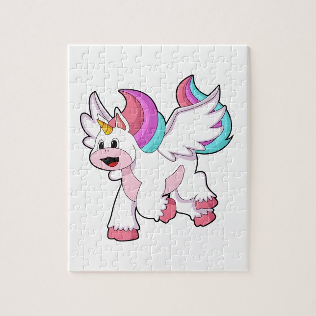 Unicorn med Vinge.PNG Pussel (Vertikal)
