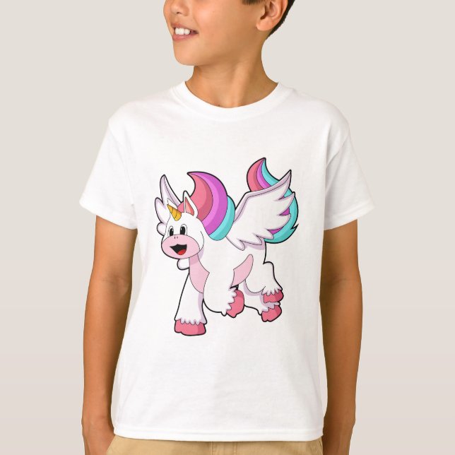 Unicorn med Vinge.PNG T Shirt (Framsida)