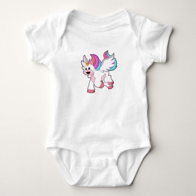 Unicorn med Vinge.PNG T Shirt (Framsida)