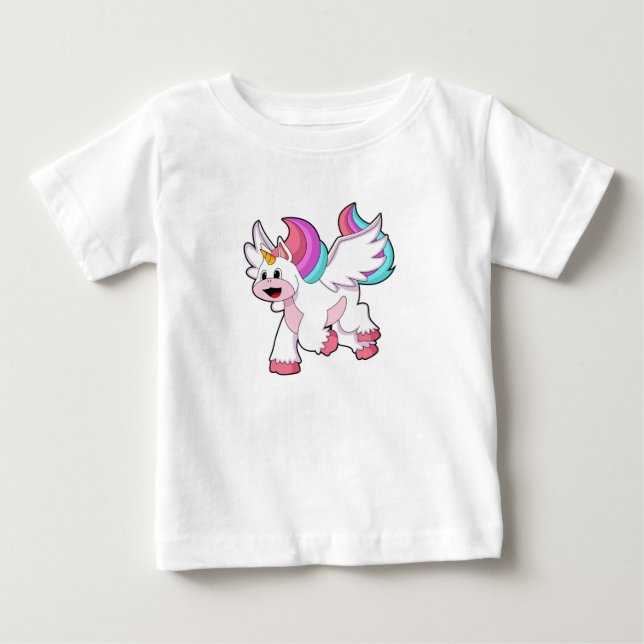 Unicorn med Vinge.PNG T Shirt (Framsida)