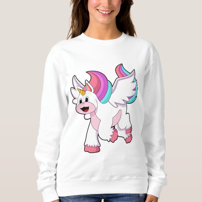 Unicorn med Vinge.PNG T Shirt (Framsida)