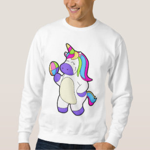 Unicorn med Volleyball Lång Ärmad Tröja