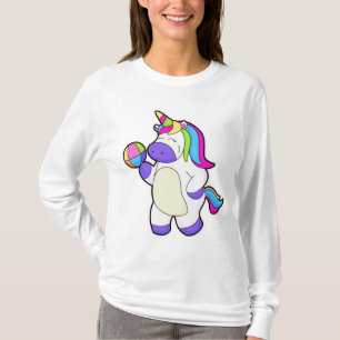 Unicorn med Volleyball T Shirt