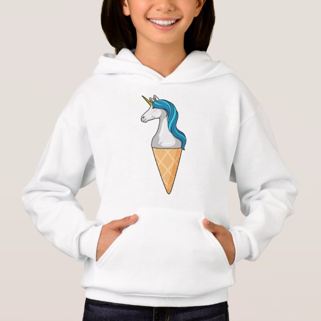 Unicorn med Waffle glass T Shirt (Framsida)