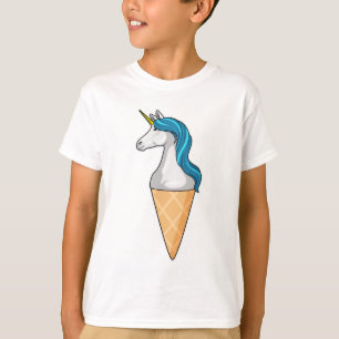 Unicorn med Waffle glass T Shirt