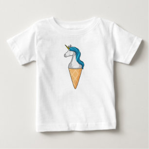 Unicorn med Waffle glass T Shirt