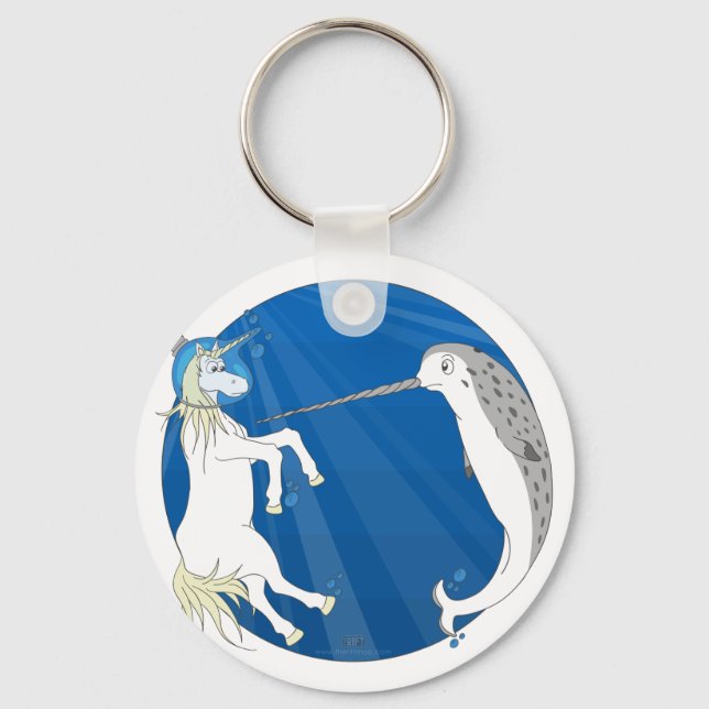 Unicorn Meets Narwhal Nyckelring (Framsida)