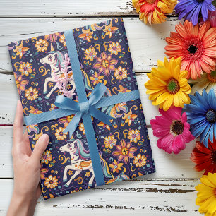 Unicorn Mexican Talavera Tile Pottery Presentpapper