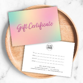 Unicorn Mix Faux Rosa Glitter Gift-certifikat