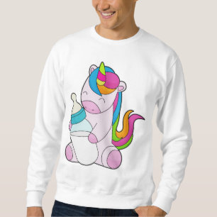 Unicorn Mjölk flaska Lång Ärmad Tröja