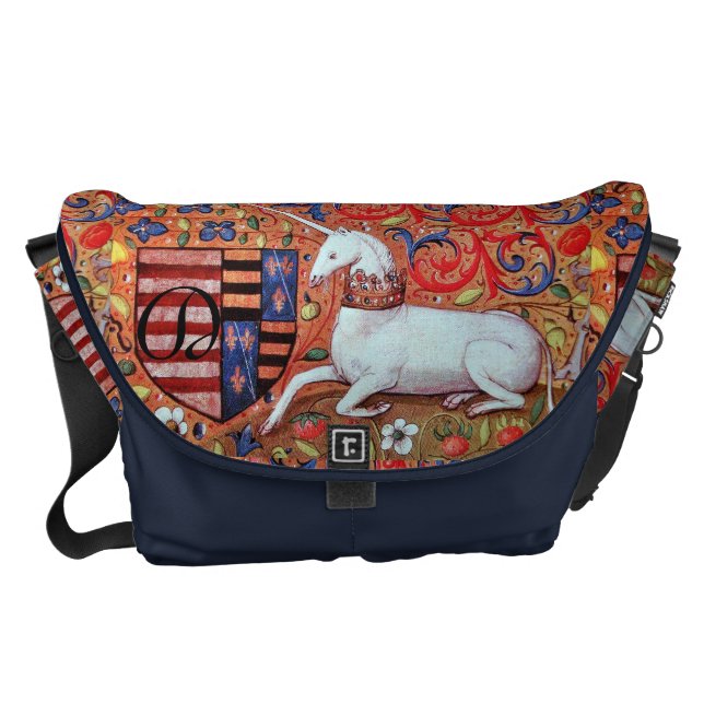 UNICORN MONOGRAM MESSENGER BAG (Framsidan)