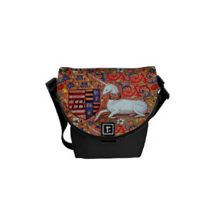 UNICORN MONOGRAM MESSENGER BAG