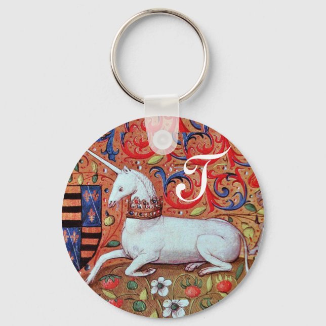 UNICORN MONOGRAM NYCKELRING (Framsida)