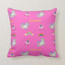 Unicorn mönster på rosa