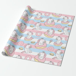 Unicorn Mönster Wrapping Papper Presentpapper