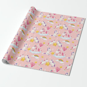 Unicorn Mönster Wrapping Papper Presentpapper