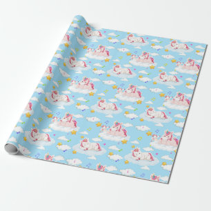 Unicorn Mönster Wrapping Papper Presentpapper