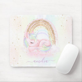 Unicorn Mouse Pad med Namn Musmatta