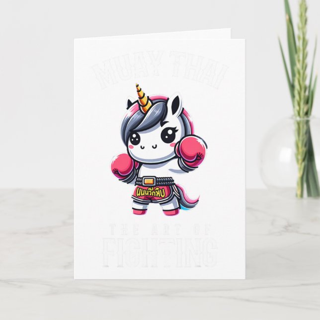 Unicorn Muay Thai - Kickboxning Och Unicorn Thai B Kort (Framsida)