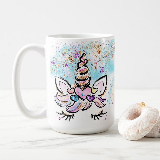 Unicorn Mugg Whimsique & Cute Coffee Mugg (Med munk)