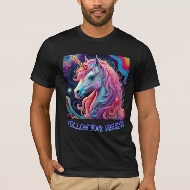 " UNICORN MULTIFÄRGAD T-SHIRT " (Framsida)