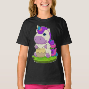 Unicorn Musician Drum Music T Shirt