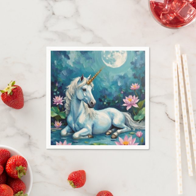 Unicorn Mystic Garden Pappersservett (Insitu)