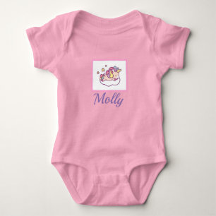 Unicorn NAMN Kawaii Onsie Sleeper Rosa T Shirt