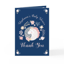 Unicorn & Navy Baby Shower Tack