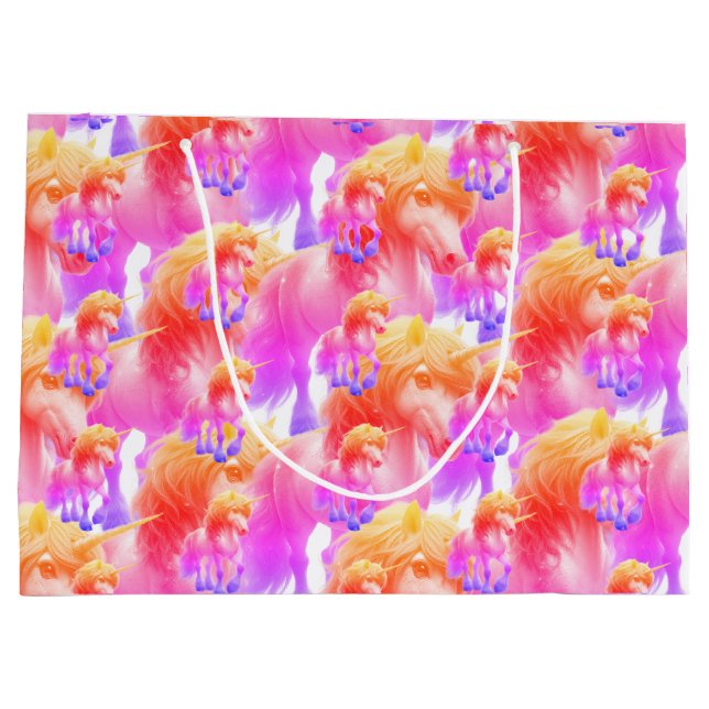 Unicorn Neon Gift Bag (Baksidan)