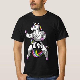 Unicorn Ninja Karate Martial Art Kickboxing Taekwo T Shirt
