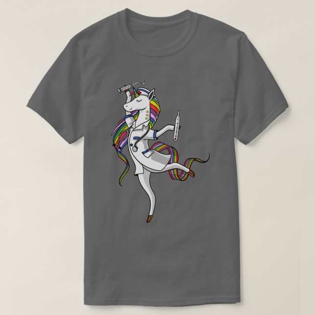 Unicorn Nurse 2 T Shirt (Design framsida)