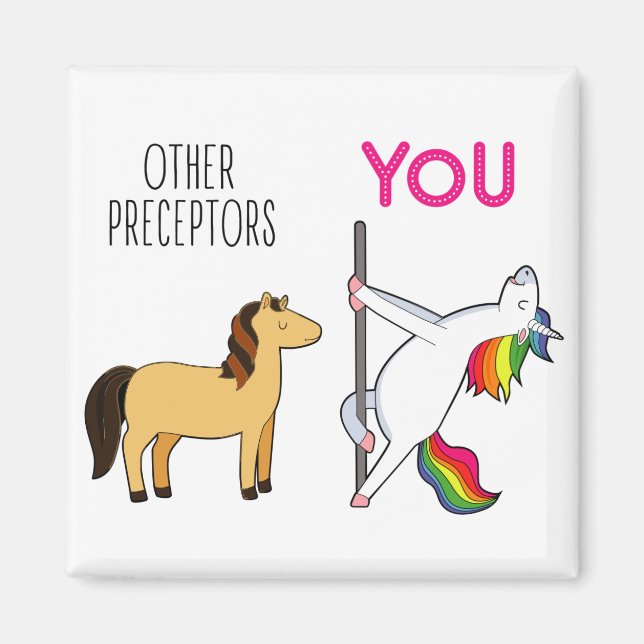Unicorn Nurse Preceptor Gift Magnet (Framsidan)