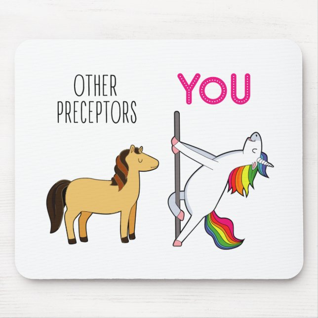 Unicorn Nurse Preceptor Gift Musmatta (Framsidan)