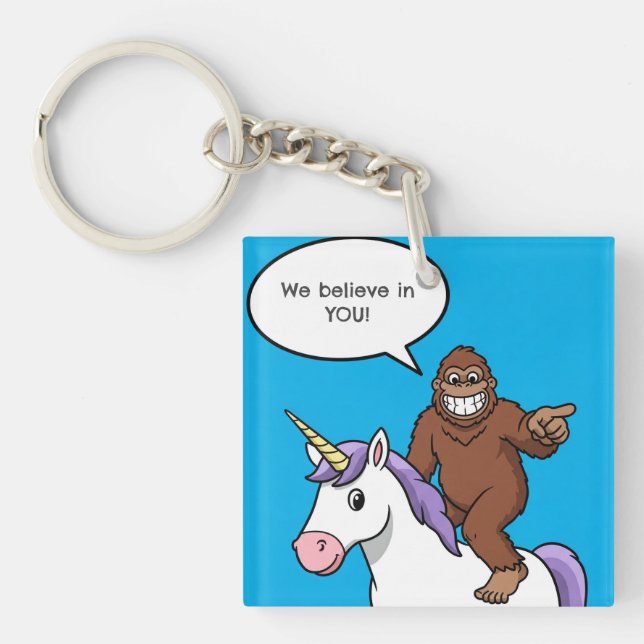 Unicorn och Bigfoot säger att de båda tror på dig (Framsidan)