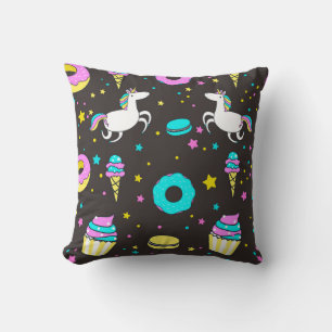 Unicorn och Dinosaur mönster Kudde