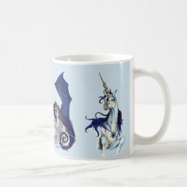 Unicorn och drakemugg kaffemugg