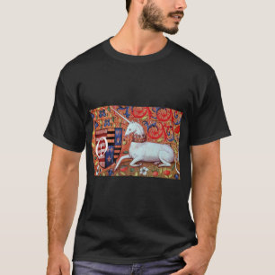 UNICORN- OCH FANTASY-FLÖDEN,BLOMMIGT MOTIFS MONOGR TEE SHIRT