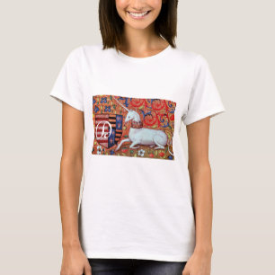 UNICORN- OCH FANTASY-FLÖDEN,BLOMMIGT MOTIFS MONOGR TEE SHIRT