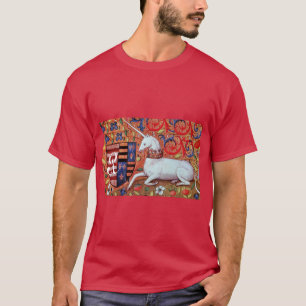 UNICORN- OCH FANTASY-FLÖDEN,BLOMMIGT MOTIFS MONOGR TRÖJA