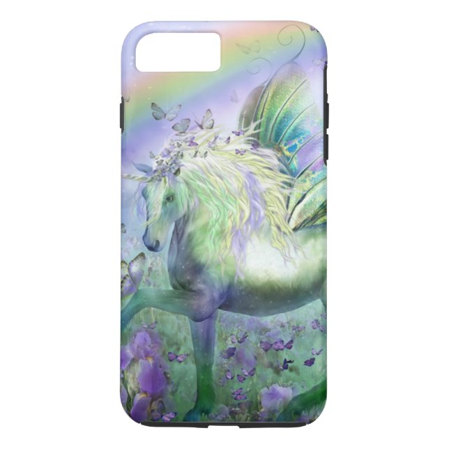 unicorn och fjärilar Case-Mate iPhone skal (Baksida)